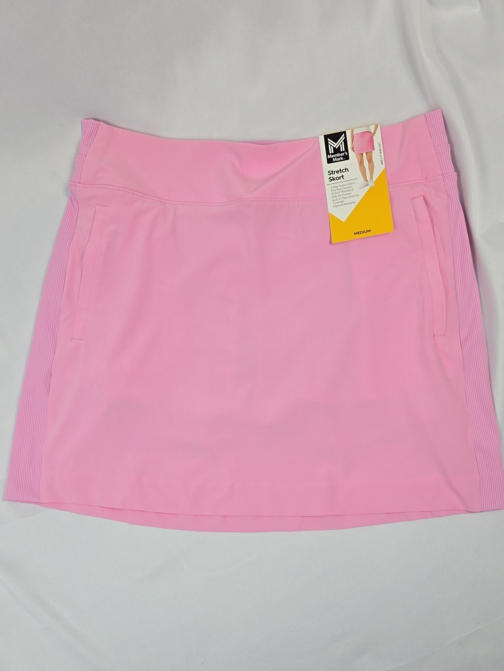 Members Mark Pink Stretch Skort - Women's Active Shorts M NWT